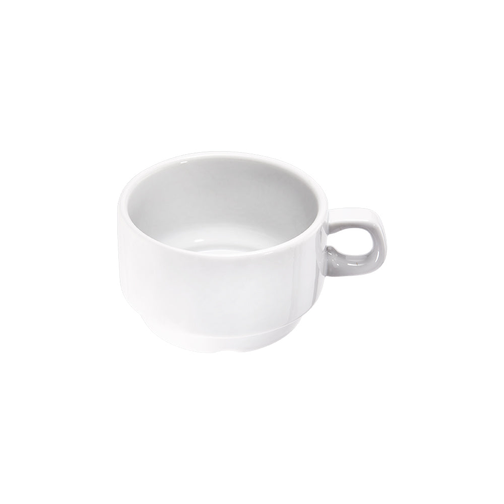 Stalgast Cappuccino-Obertasse, reinweißes Hotelporzellan, Serie Isabell, 0,30 ml