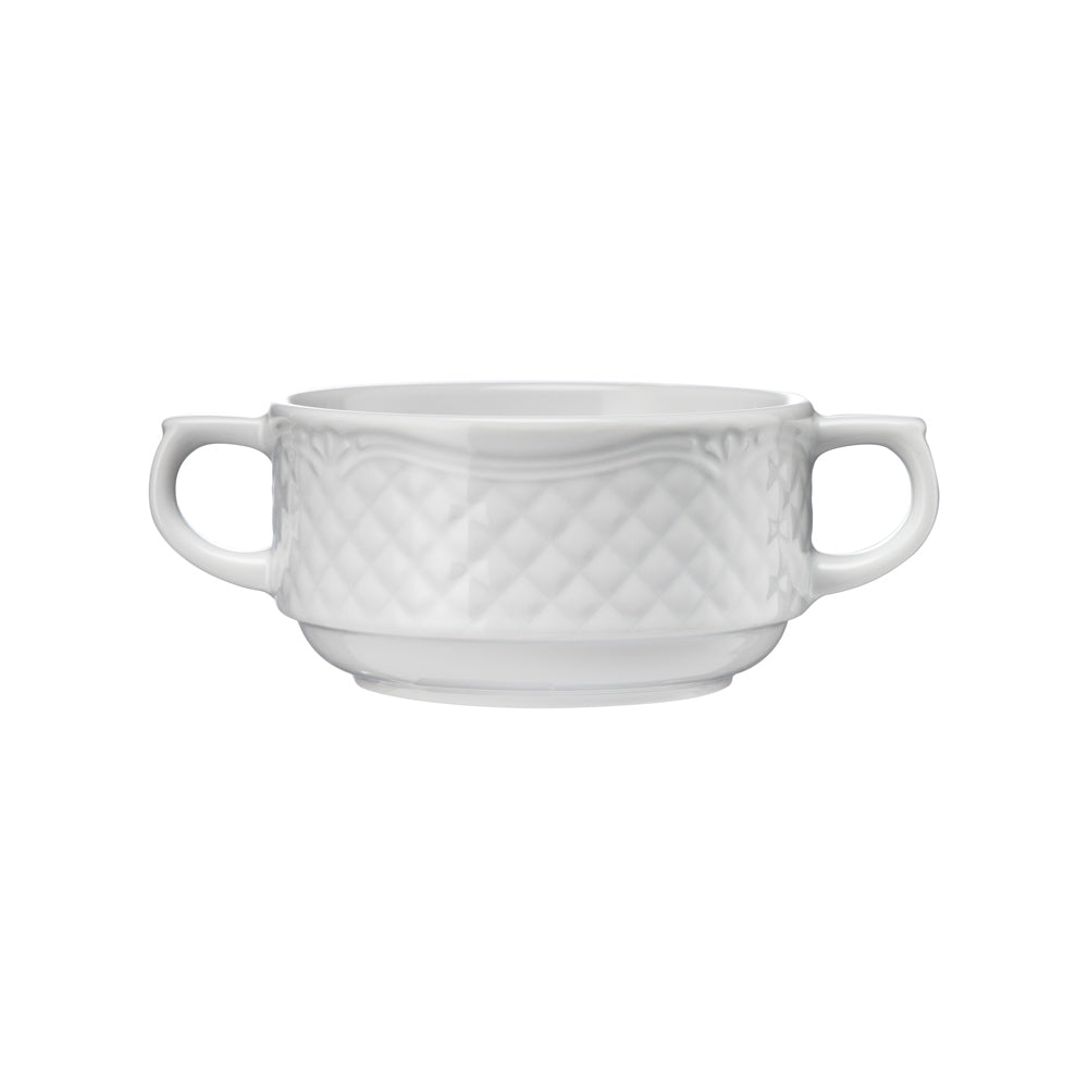 Stalgast 6x Suppentasse, Porzellan, Weiß, Serie: Aphrodite, Inhalt: 300ml