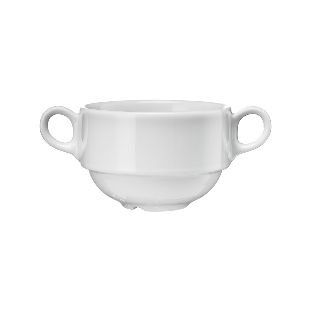 Stalgast 6x Suppentasse, Porzellan, Weiß, Serie: Versailles, Inhalt: 320ml