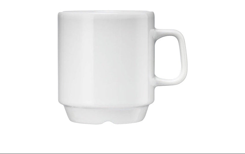 6x Kaffeebecher, Porzellan, Serie: Kaszub/Hel, Weiß, Inhalt: 200ml