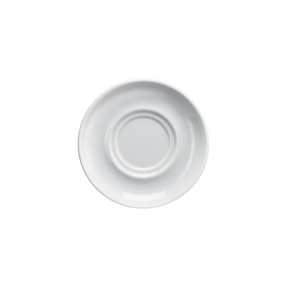 Stalgast 6x Untertasse für Kaffeebecher (MH108578), Porzellan, Weiß, Serie: Kaszub/Hel, Durchmesser: 145mm