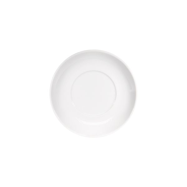 Stalgast Untertasse (für Kaffeetasse), Porzellan, Weiß, Serie: Isabell, Durchmesser: 15,5cm