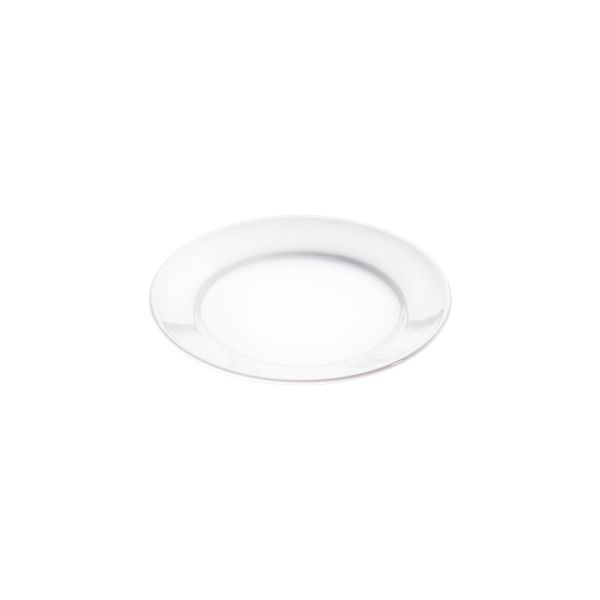 Stalgast 12x Teller "flach", Porzellan, Weiß, Serie: Isabell, Durchmesser: 17cm