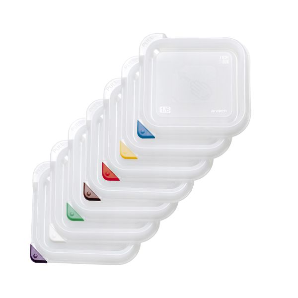 ARAVEN GN-Behälter (GN 1/4-100mm, mit Deckel), Polypropylen, Transparent, 26,5x16,2x10cm