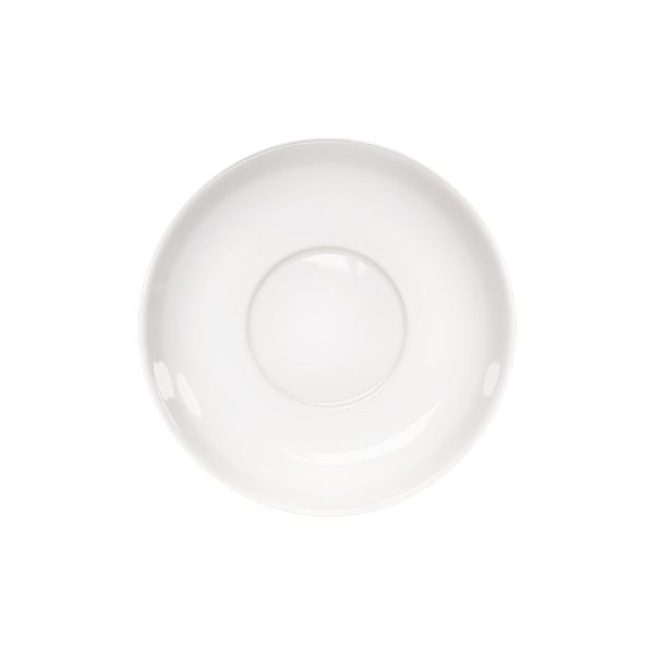 Stalgast 12x Untertasse (für Suppentasse), Porzellan, Weiß, Serie: Isabell, Durchmesser: 14cm