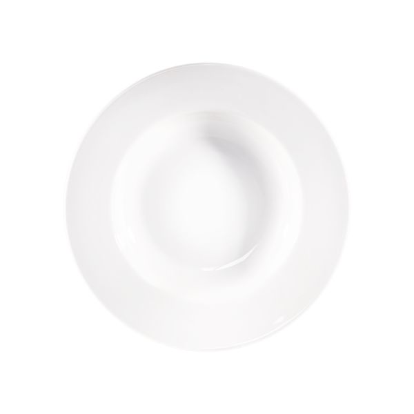 Stalgast 6x Teller "tief", Porzellan, Weiß, Serie: Isabell, Durchmesser: 23cm