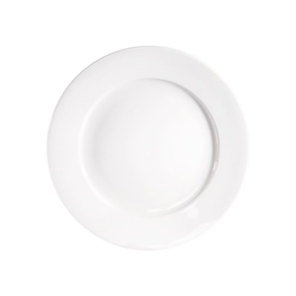 Stalgast 12x Teller "Flach", Porzellan, Weiß, Serie: Isabell, Durchmesser: 23cm