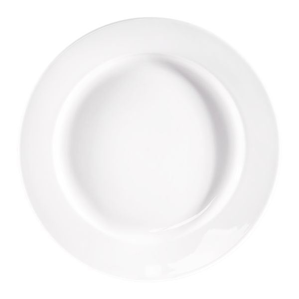 Stalgast 12x Teller "Flach", Porzellan, Weiß, Serie: Isabell, Durchmesser: 28cm
