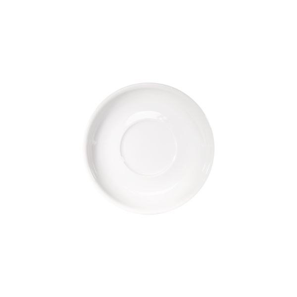 Stalgast 12x Untertasse (für Cappuccinotasse), Porzellan, Weiß, Serie: Isabell, Durchmesser: 14,5cm
