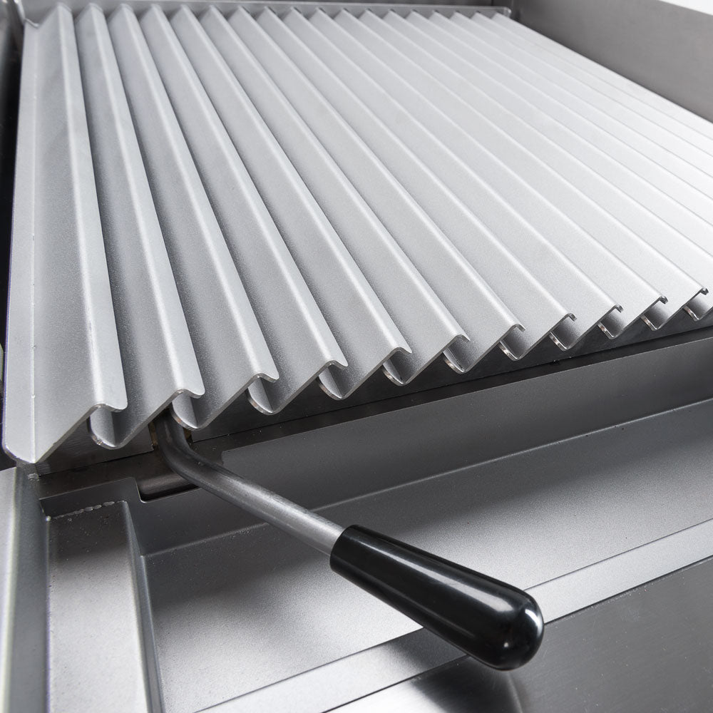 Stalgast S-Grillrost für Fisch und Meeresfrüchte, passend für Lavasteingrill 700 ND, 400 mm Breite