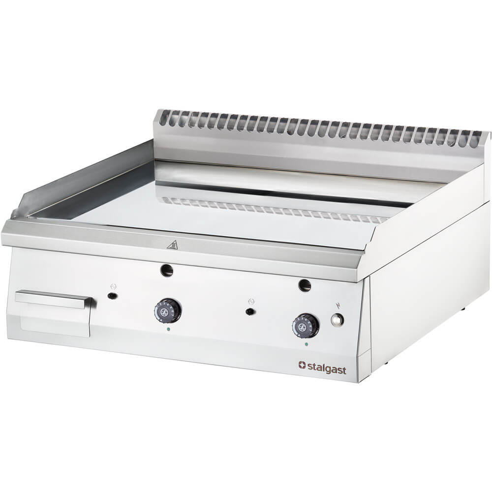 Stalgast Gas-Griddleplatte, verchromt als Tischgerät, Serie 700 ND - glatt 800x700x250 mm (BxTxH)