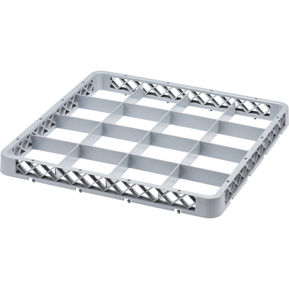 Stalgast Aufsatzrand (Für Spülkorb 500x500mm, 16 Fächer), Polypropylen, Grau, 500x500mm