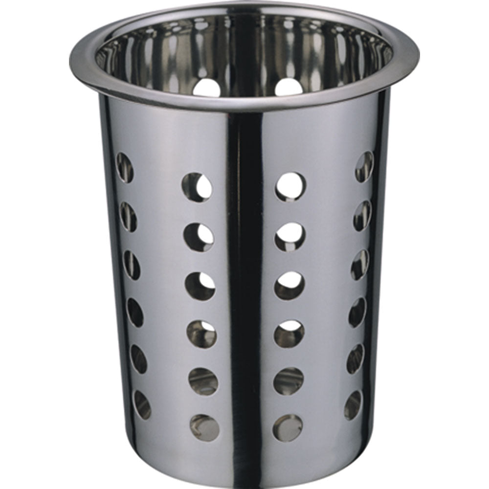 Stalgast Besteckköcher (Gelocht), Edelstahl, Silber, Durchmesser: 115mm, Höhe: 145mm