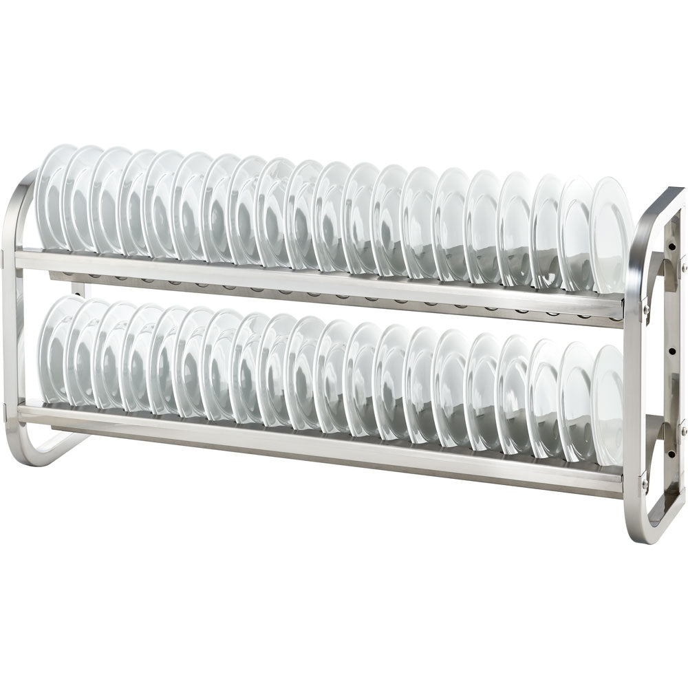Stalgast Abtropf- und Lagergestell (Für Teller mit einem Durchmesser: 160mm), Edelstahl, Tragkraft: 80kg, 1000x255x500mm