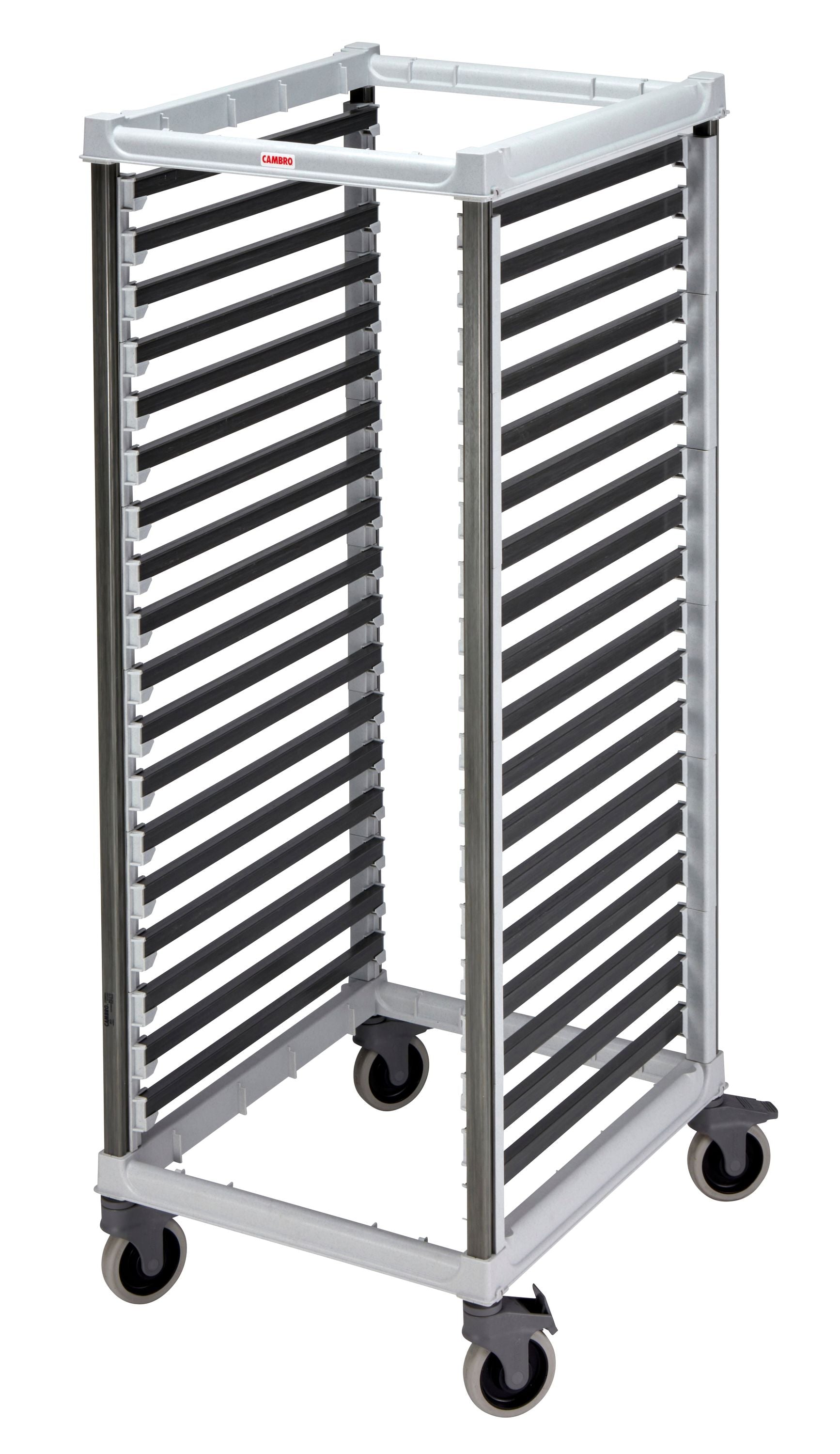 Cambro Camshelving® GN 2/1 Transportwagen, hohe Ausführung, fasst 36x GN-Behälter 1/1-6,5 cm tief, 1 Stück im Karton - UGNPR21F36480