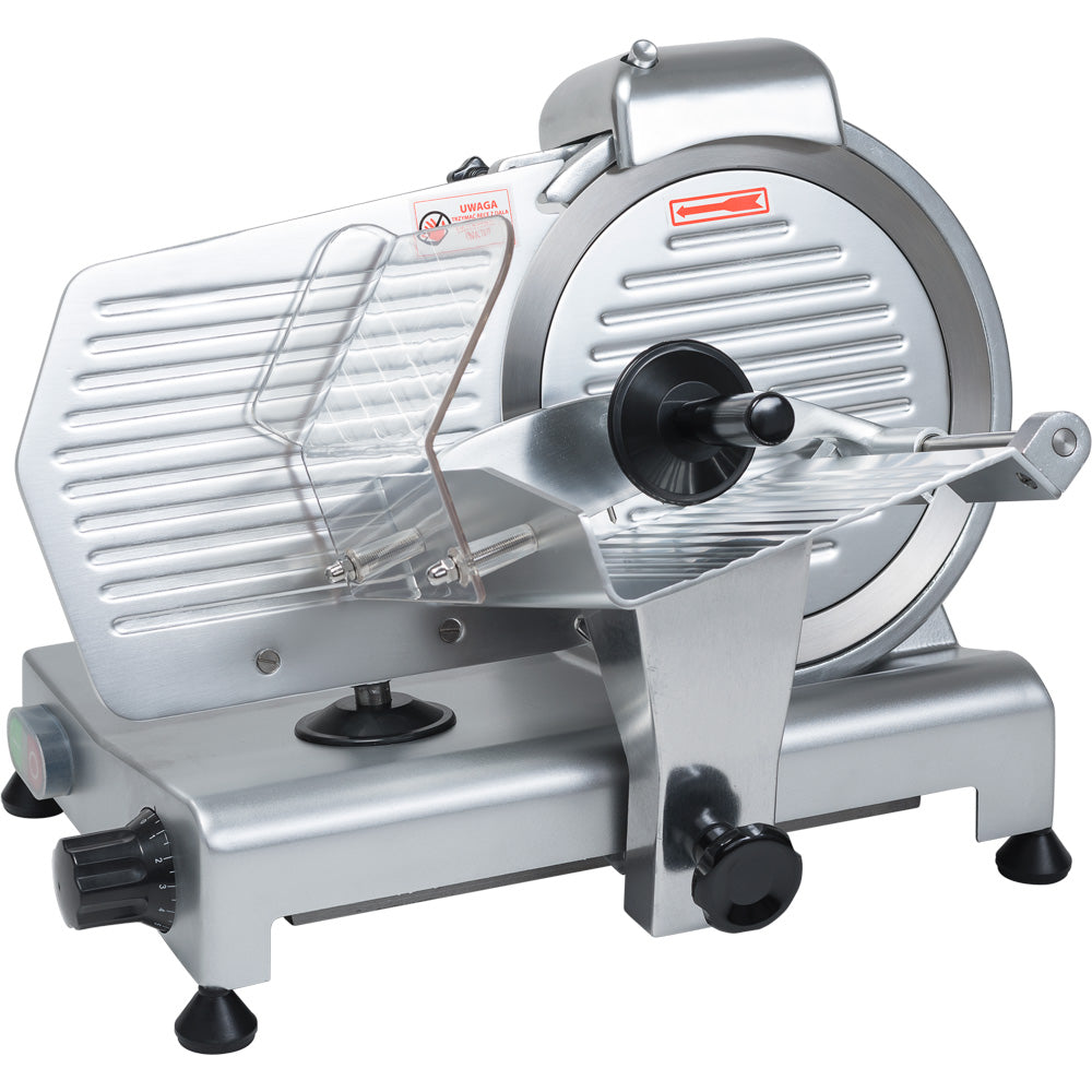 Stalgast Elektro Aufschnittmaschine, Aluminium, Silber, Durchmesser vom Messer: 250mm, 0,32kW, 230V, 380x380x490mm