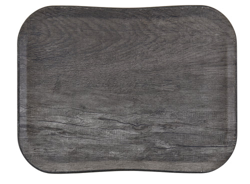 Cambro 12x Tablett (VTC3343TF91), Fiberglas, Holzoptik mit texturierter Oberfläche, 33x43cm