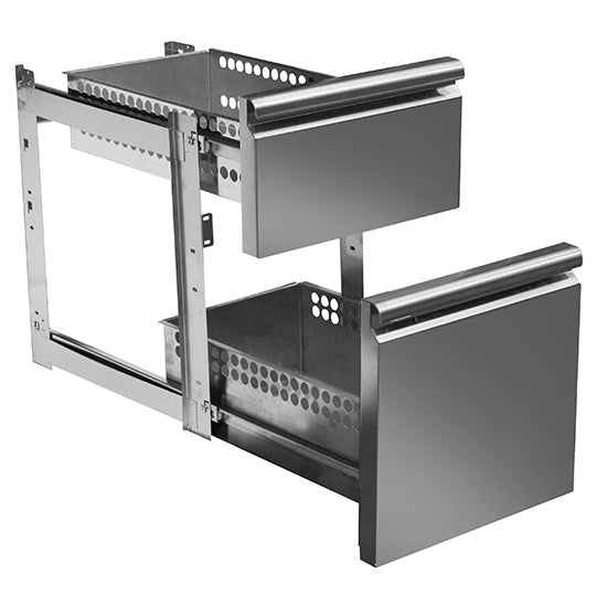 Mastro Schubladenkit GN 1x 1/3 und 1x 2/3 für Kühltische mit Tiefe 700 mm