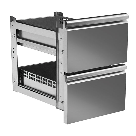 Mastro Schubladenkit 2x 1/2 für Pizzatische mit Tiefe 800 mm