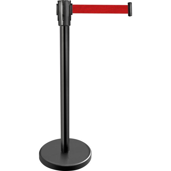 Stalgast Abgrenzungsständer, Edelstahl, Schwarz, Höhe: 90cm