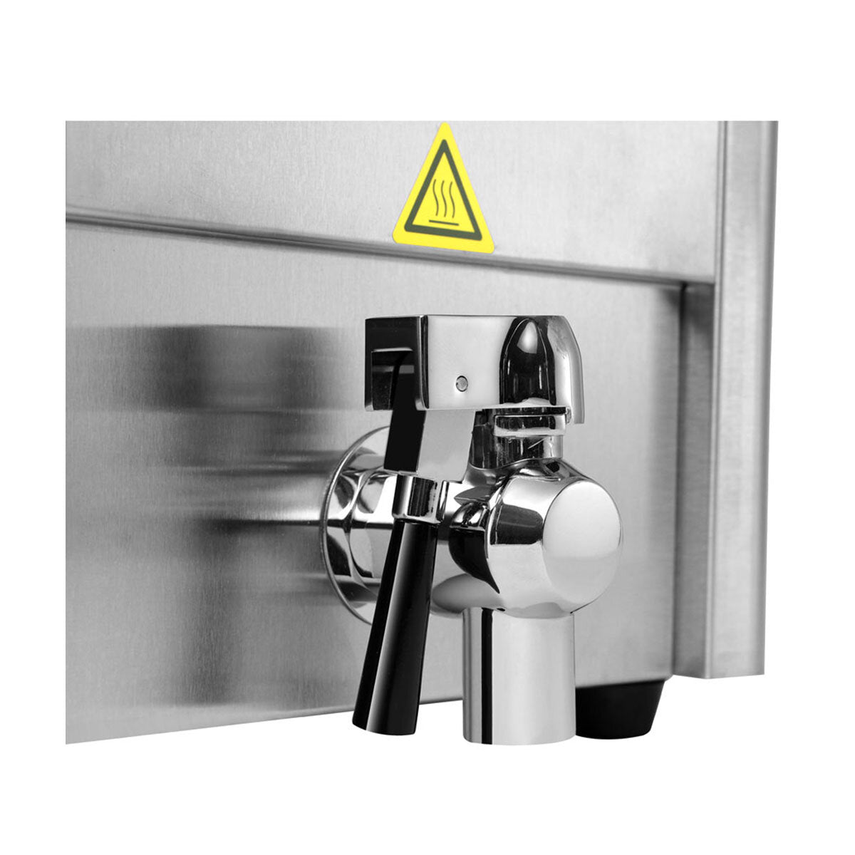 Vaiotec EASYLINE Elektro Fritteuse (2 Becken mit Ablasshahn), Edelstahl,  2x3,25kW, 2x230V, Inhalt: 2x8L, 598x568x386mm