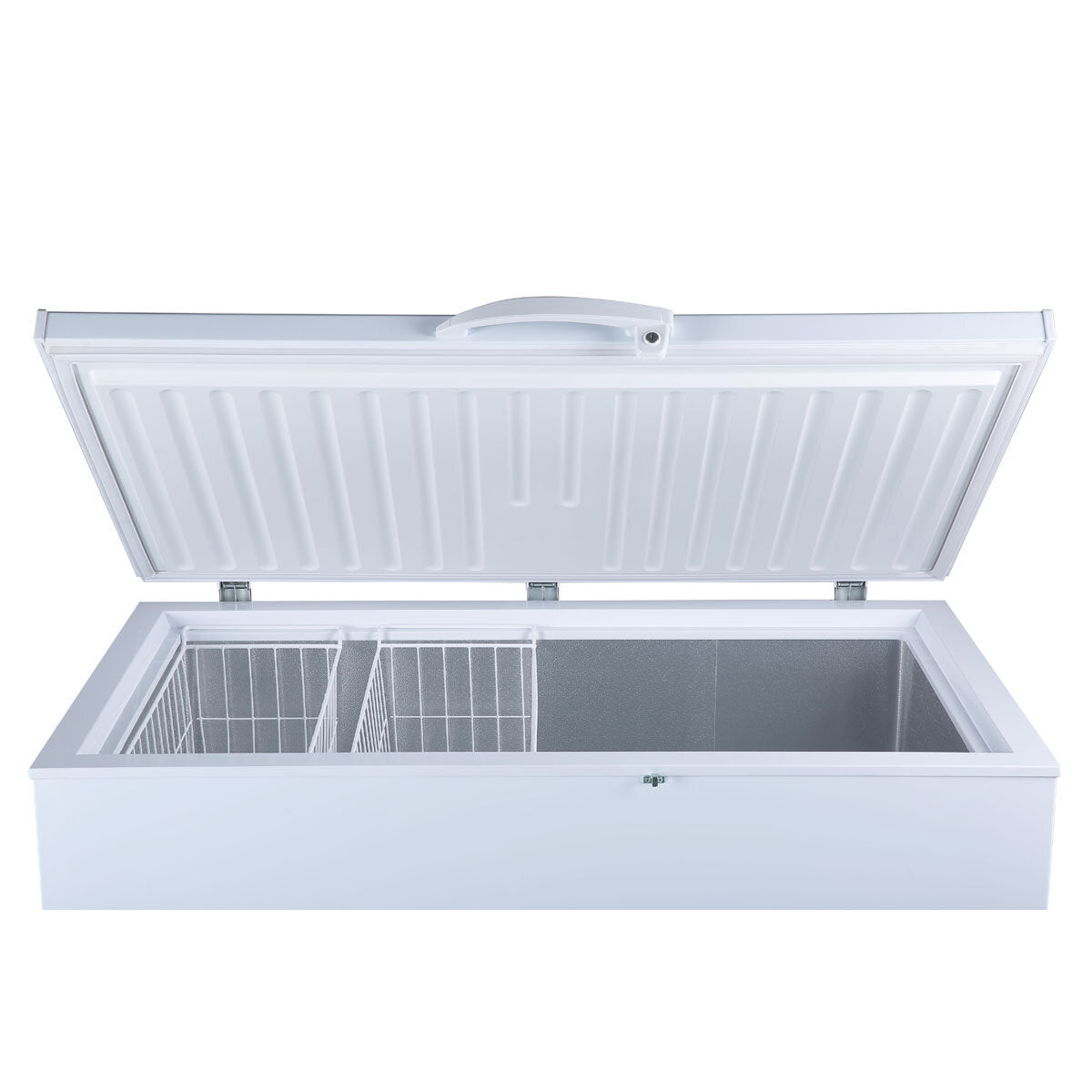 Vaiotec Tiefkühltruhe "EASYLINE 450" (mit Klappdeckel), Aluminium, Weiß, 0,069kW, 230V, 358L, 1275x750x840mm