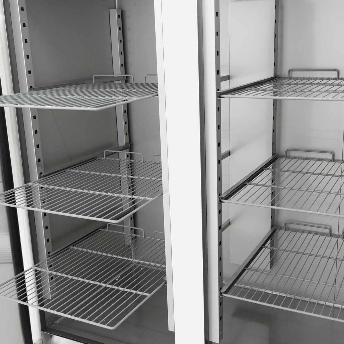 Vaiotec Kühlschrank "EASYLINE 1400" (GN2/1), Edelstahl, Silber, 0,520kW, 230V, 1300L, 1480x830x2010mm