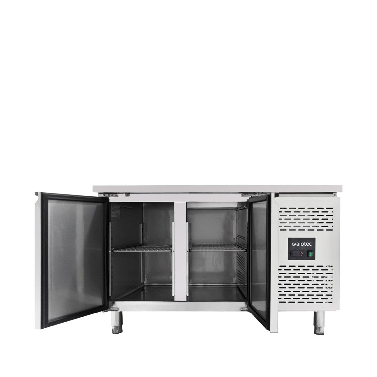 Vaiotec EASYLINE Kühltisch "700" (2-türig, Monoblock), Edelstahl, Silber, 0,31kW, 230V, 282L, 1360x700x850mm