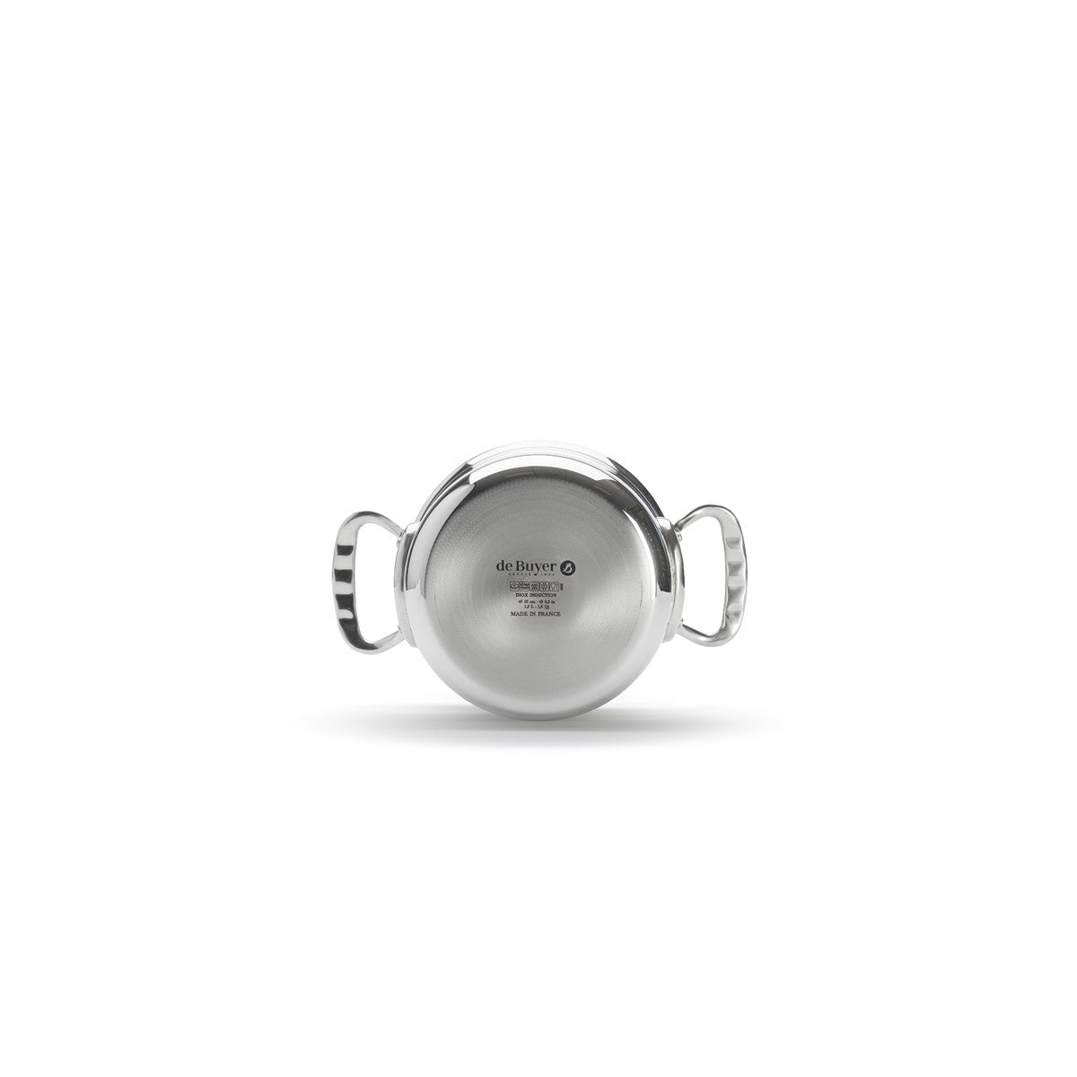 de Buyer Bratentopf (mit Deckel), Edelstahl, Silber, Serie: AFFINITY, Inhalt: 1,7L, Durchmesser: 16cm, Höhe: 9cm