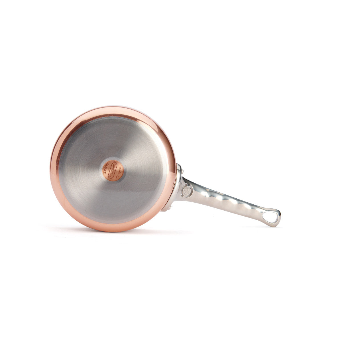 de Buyer Gerade Sauteuse (mit Edelstahlgriff), Edelstahl und Kupfer, Silber und Kupfer, Serie: PRIMA MATERA, Durchmesser: 16cm