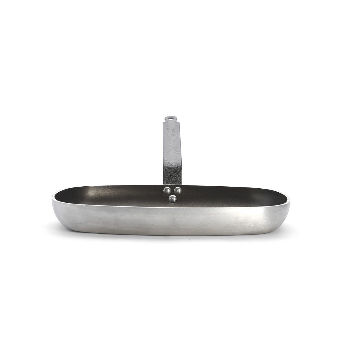 de Buyer 3x Fischpfanne (mit Antihaftbeschichtung), Aluminium, Silber und Schwarz, Serie: CHOC CLASSIC, 38x36x4cm