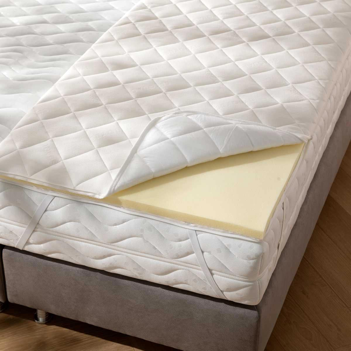 FBF Matratzen-Topper "Tiara KS SEAQUAL" (Kaltschaum), Breite: 80-200cm, Länge: 200cm, Höhe: 6cm