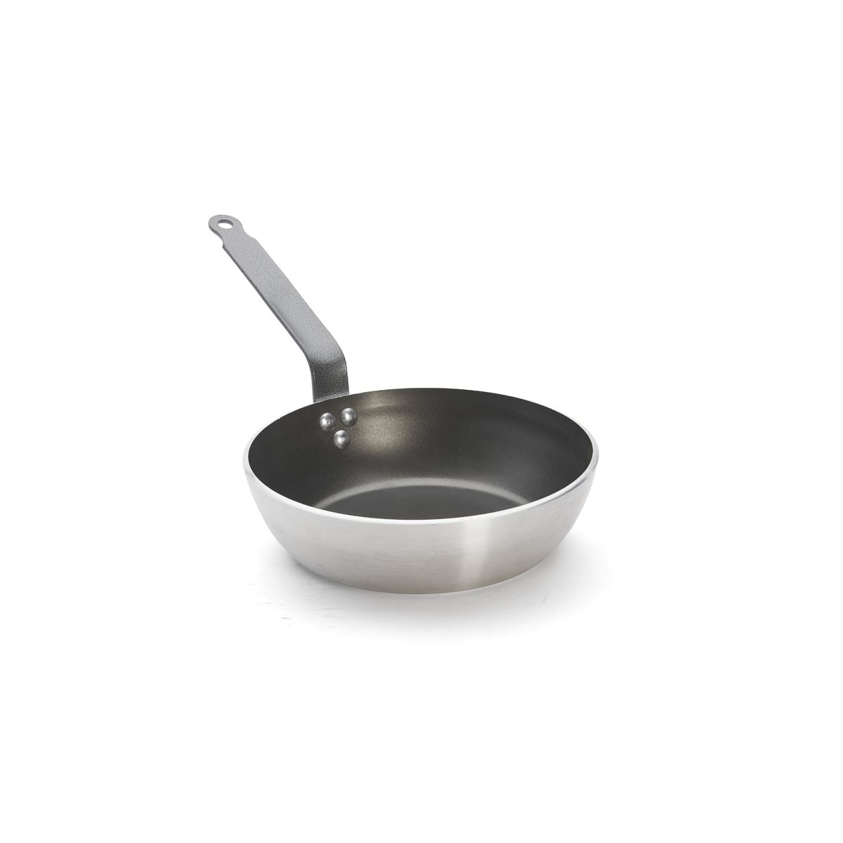 de Buyer Konische Sauteuse (fester Griff), Aluminium, Silber und Schwarz, Serie: CHOC CLASSIC, Durchmesser: 28cm