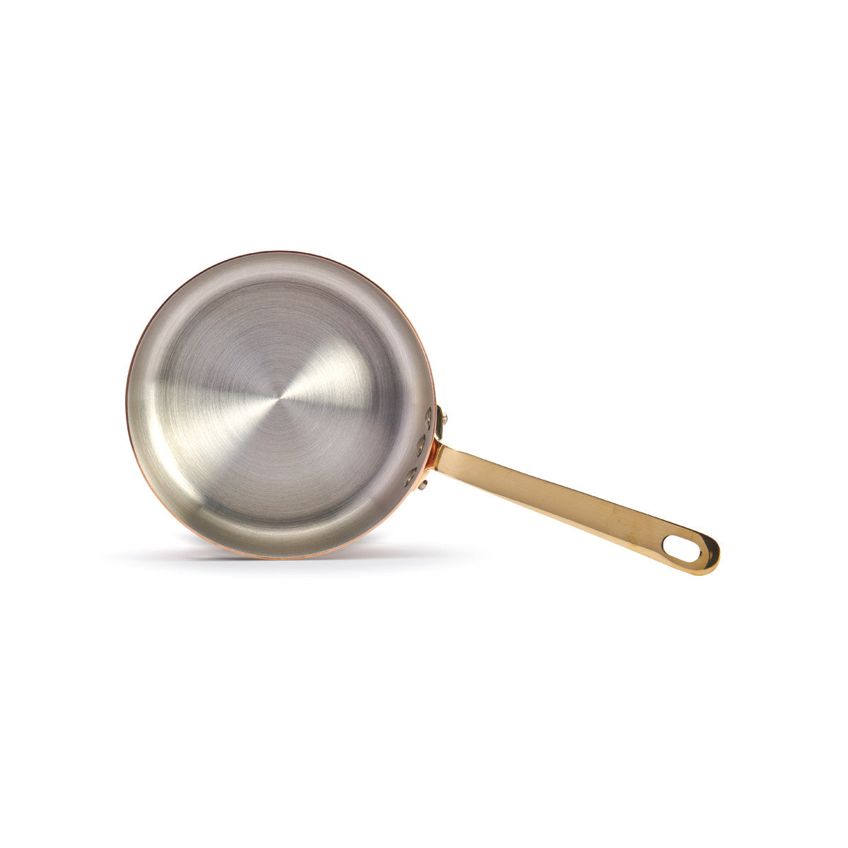 de Buyer Sauteuse (mit Messinggriff), Kupfer und Messing, Kupfer und Gold, Serie: INOCUIVRE, Durchmesser: 16cm