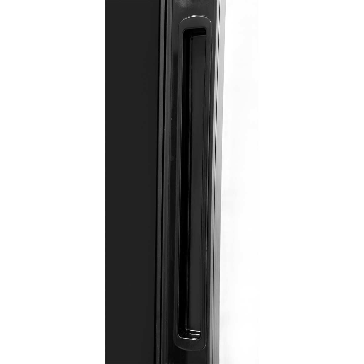 Vaiotec Getränkekühlschrank "TOPLINE" (Mit LED-Beleuchtung), Edelstahl und Kunststoff, Schwarz und Weiß, 0,15kW, 230V, Inhalt: 162L, 390x480x1888mm