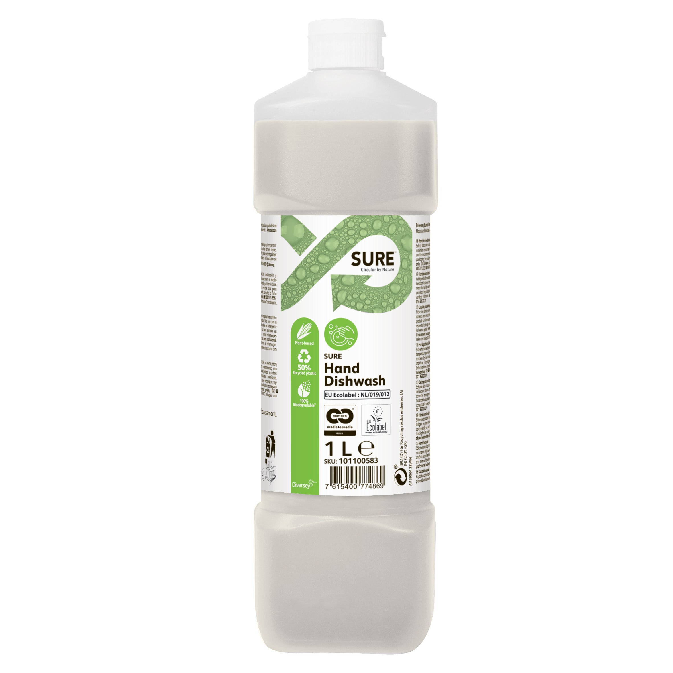Diversey SURE Hand Dishwash* 6 x 1 L Flasche