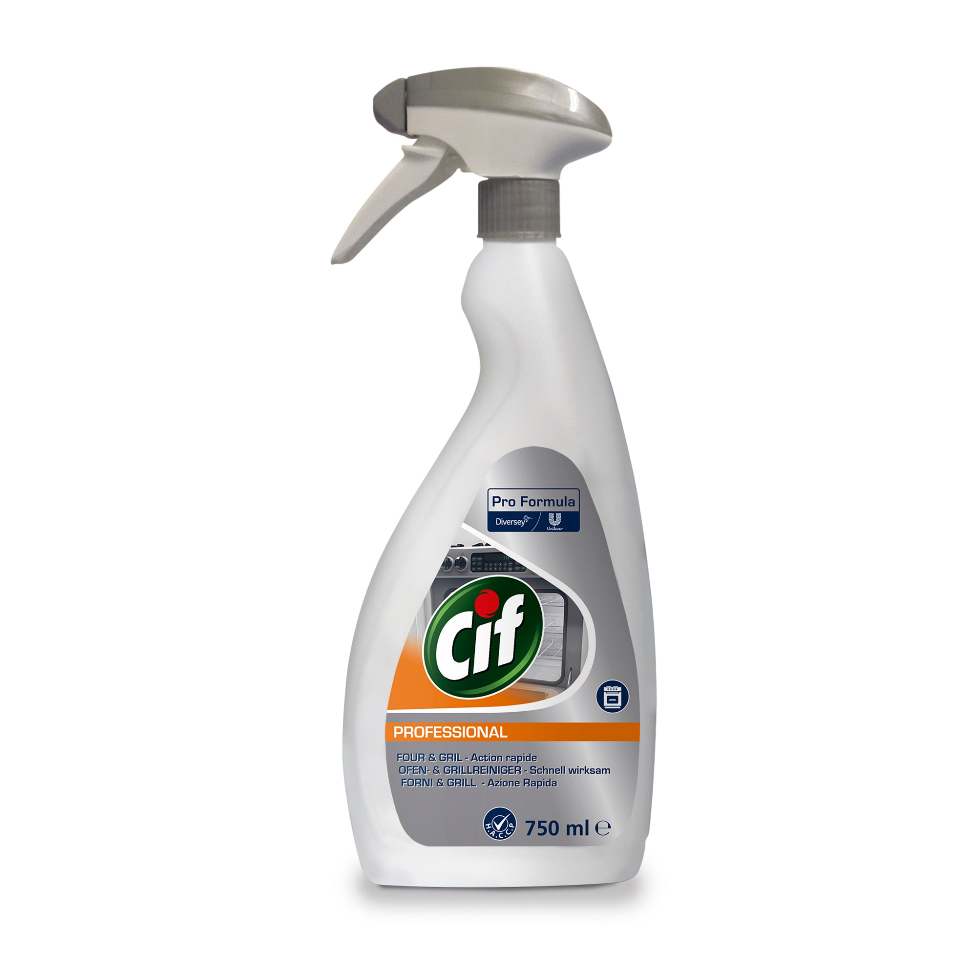 Cif Professional Ofen & Grillreiniger, Sprühflasche, 6x0,75 L