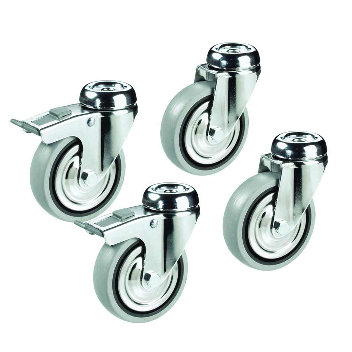 Vaiotec ROLLENKIT für Arbeitstische, Spültische und Spülcenter TOPLINE