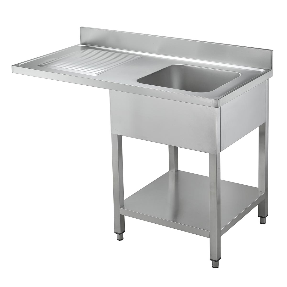 Vaiotec TOPLINE Spülcenter 700, 1 Becken rechts & Abtropffläche, inkl. Aufkantung, 1200x700x900mm
