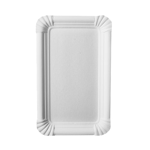 Papstar 1.000 Teller, Pappe "pure" eckig 11 cm x 17,5 cm weiss, 4x 250