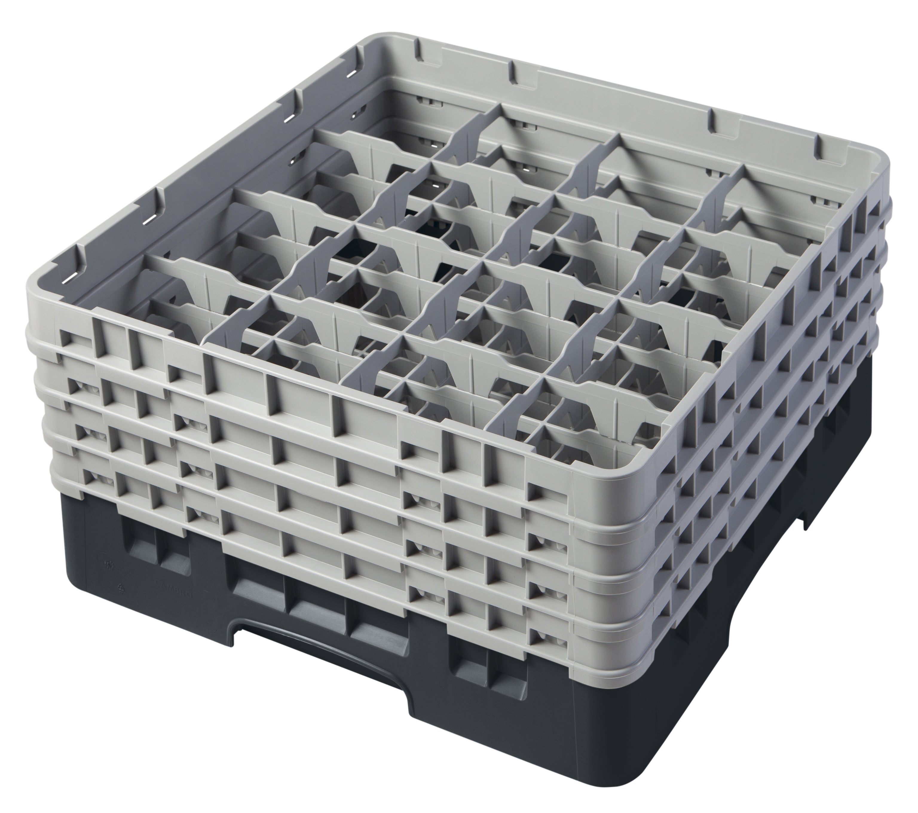 Cambro Camrack® 16-Fächer - Spülkorb mit 4 Extender 500 x 500 x 267 mm, 1 Stück im Karton - 16S800110