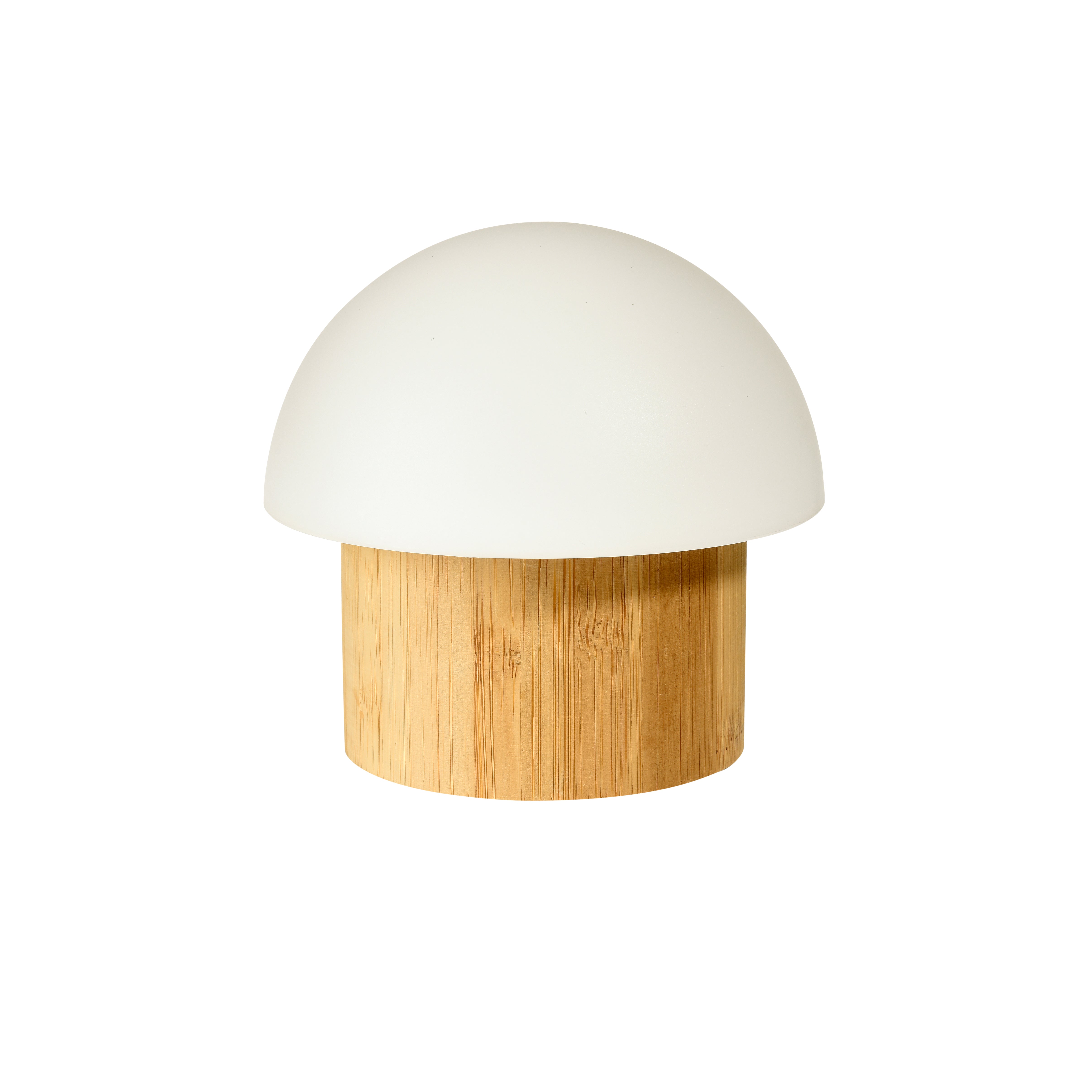 Duni LED Leuchte Brother Bambus 105 x Ø 110 mm Weiß, 4 Stk/Krt (4 x 1 Stk)