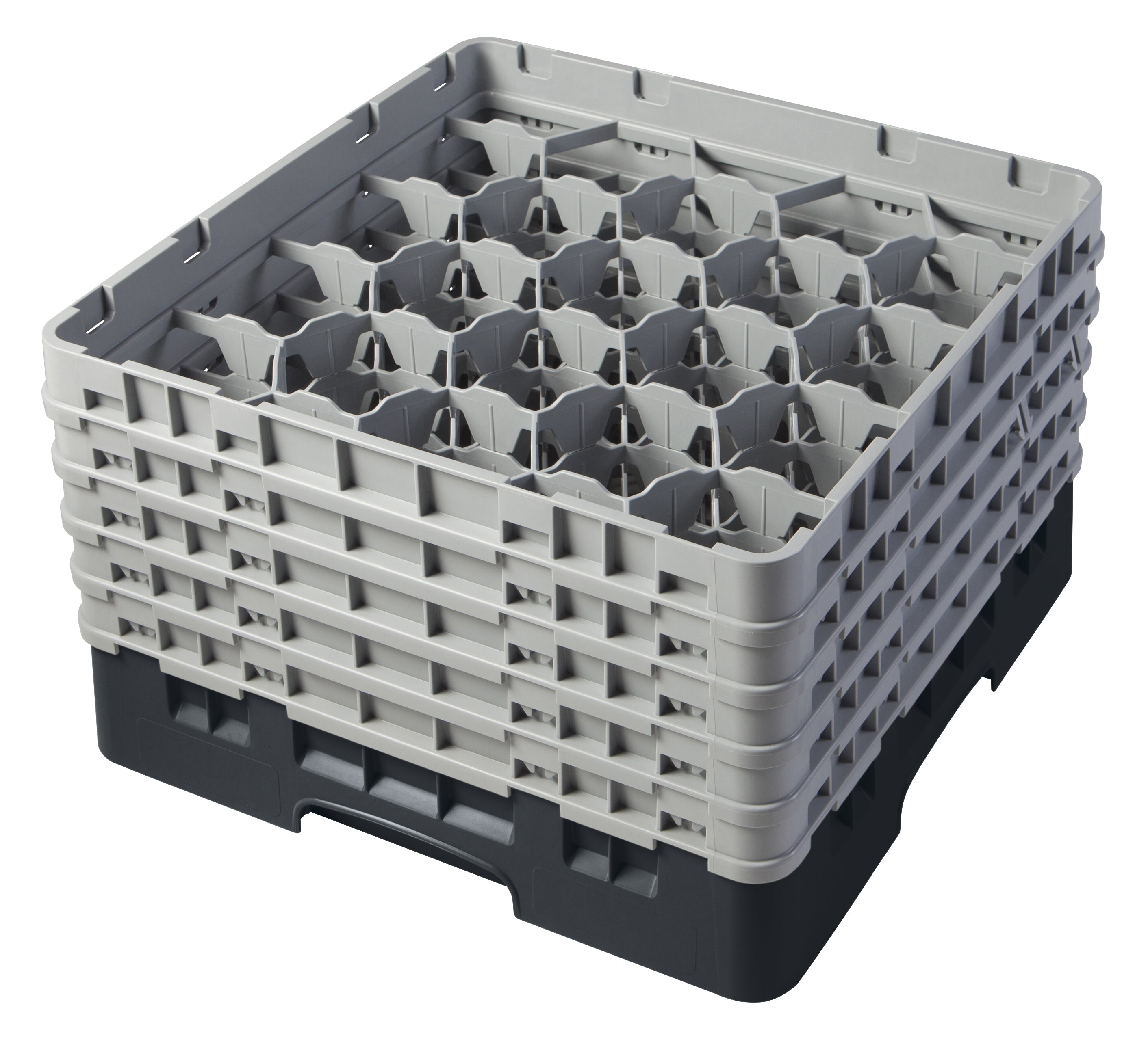 Cambro Camrack® 20-Fächer - Spülkorb mit 5 Extender 500 x 500 x 308 mm, 1 Stück im Karton - 20S958110