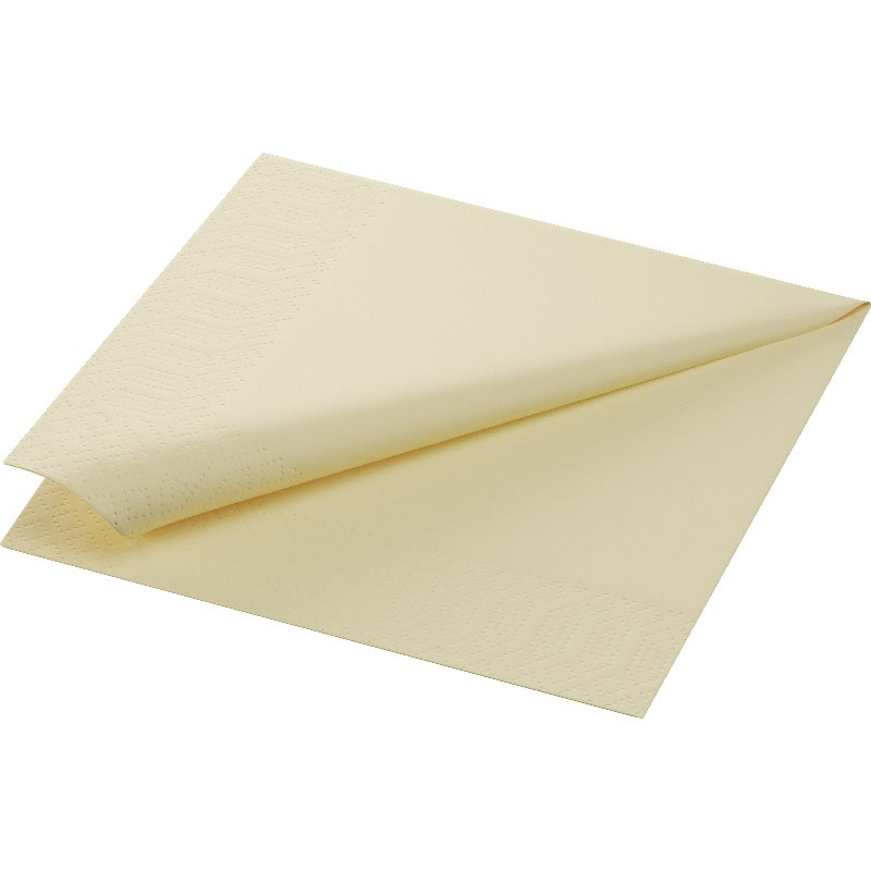 Duni Tissue-Serviette 33 x 33 cm Cream 3-lagig, 1000 Stk/Krt (4 x 250 Stk)