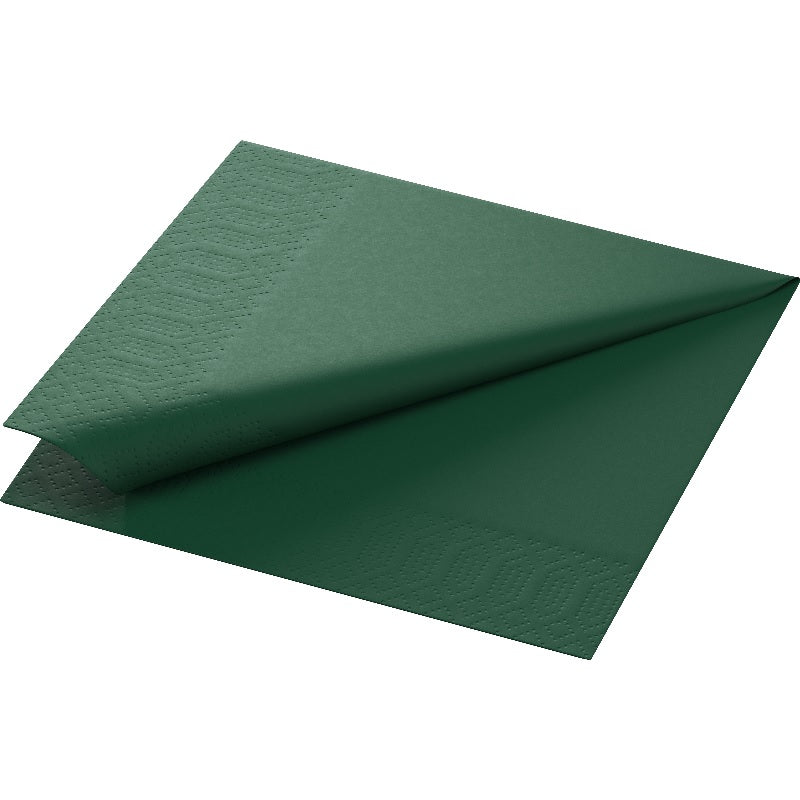 Duni Tissue-Serviette 33 x 33 cm Jägergrün 3-lagig, 1000 Stk/Krt (4 x 250 Stk)