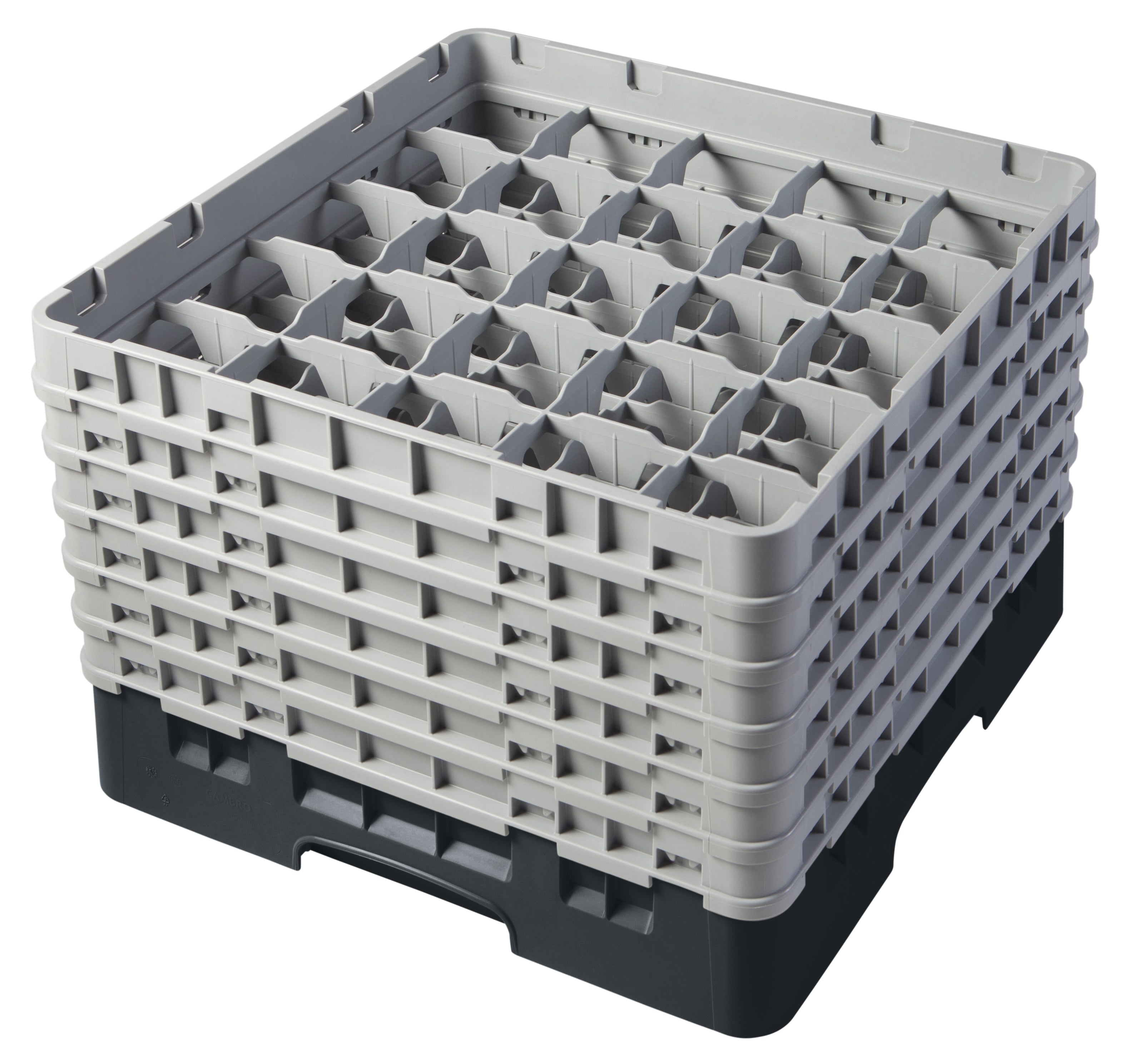 Cambro Camrack® 25-Fächer - Spülkorb mit 6 Extender 500 x 500 x 349 mm, 1 Stück im Karton - 25S1114110