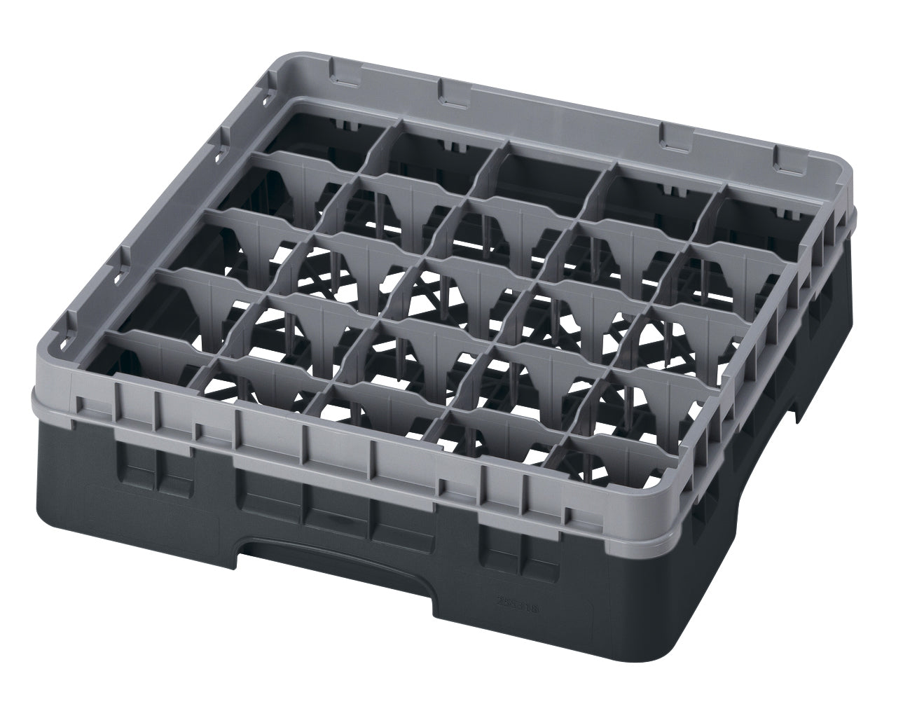 Cambro Camrack® 25-Fächer - Spülkorb mit 1 Extender 500 x 500 x 143 mm, 1 Stück im Karton - 25S318110