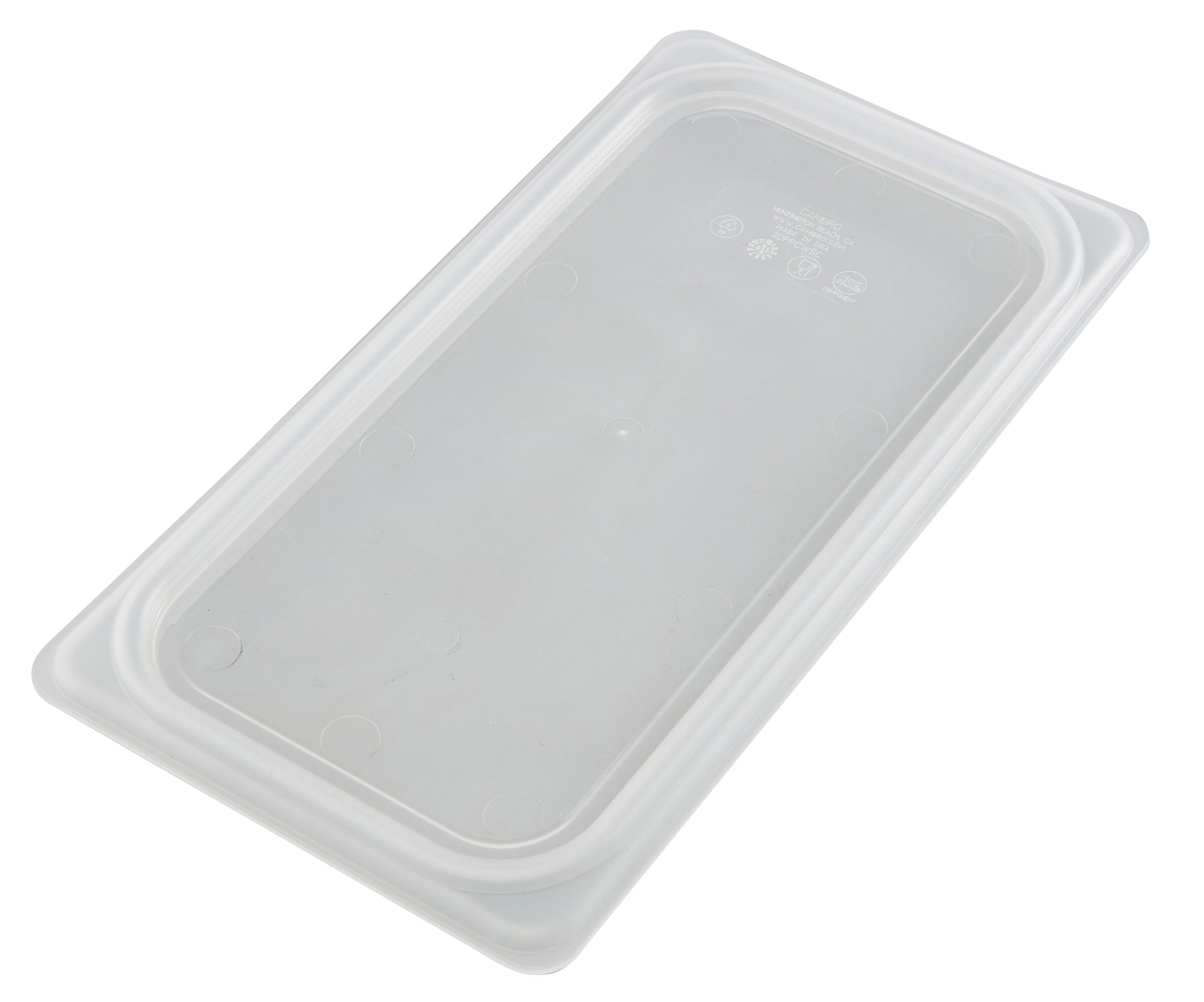 Cambro Lichtdurchlässiger, luftdichter Polypropylen Gastronorm Behälter Deckel GN1/3, 6 Stück im Karton - 30PPCWSC190