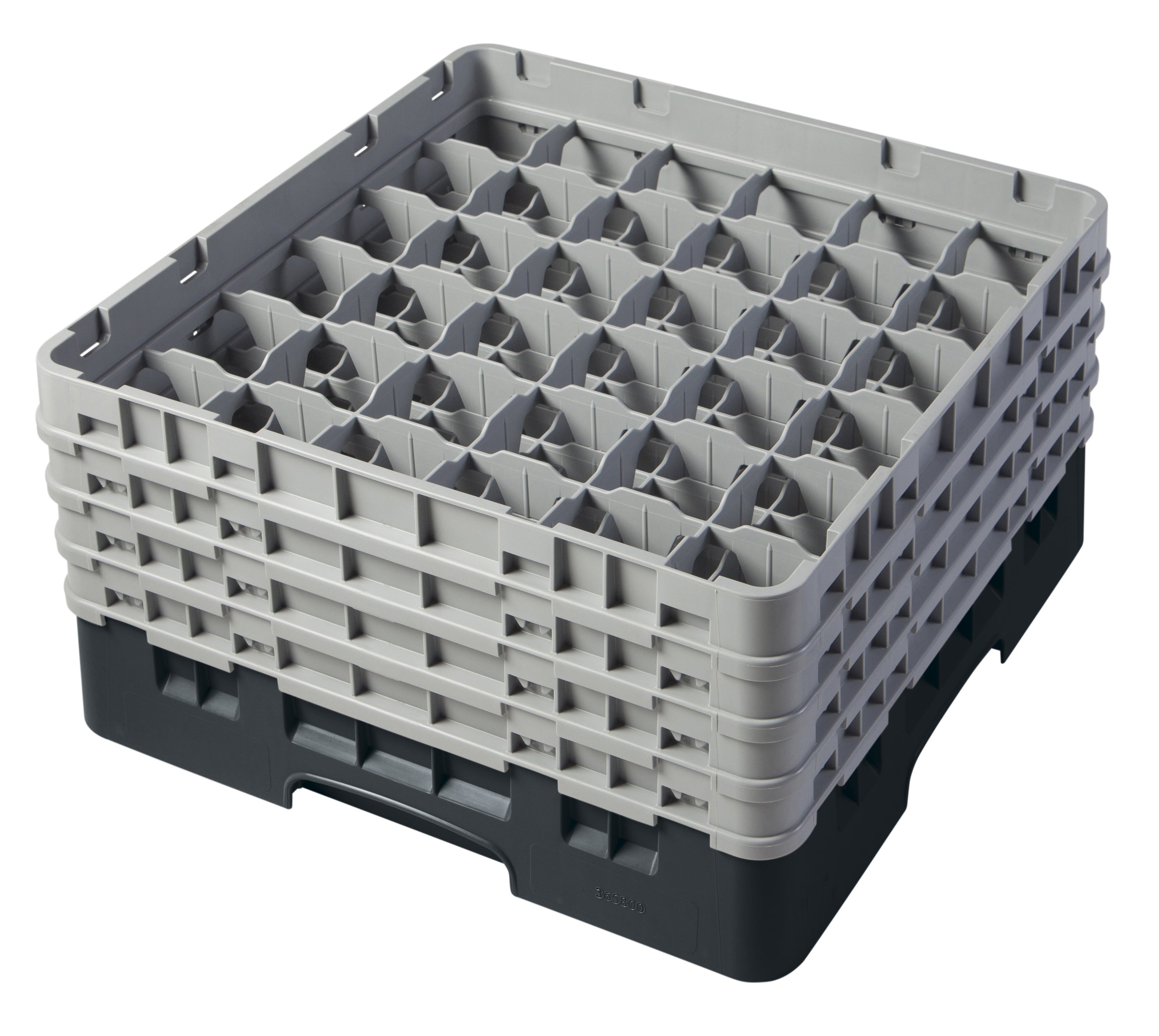 Cambro Camrack® 36-Fächer - Spülkorb mit 4 Extender 500 x 500 x 267 mm, 1 Stück im Karton - 36S800110