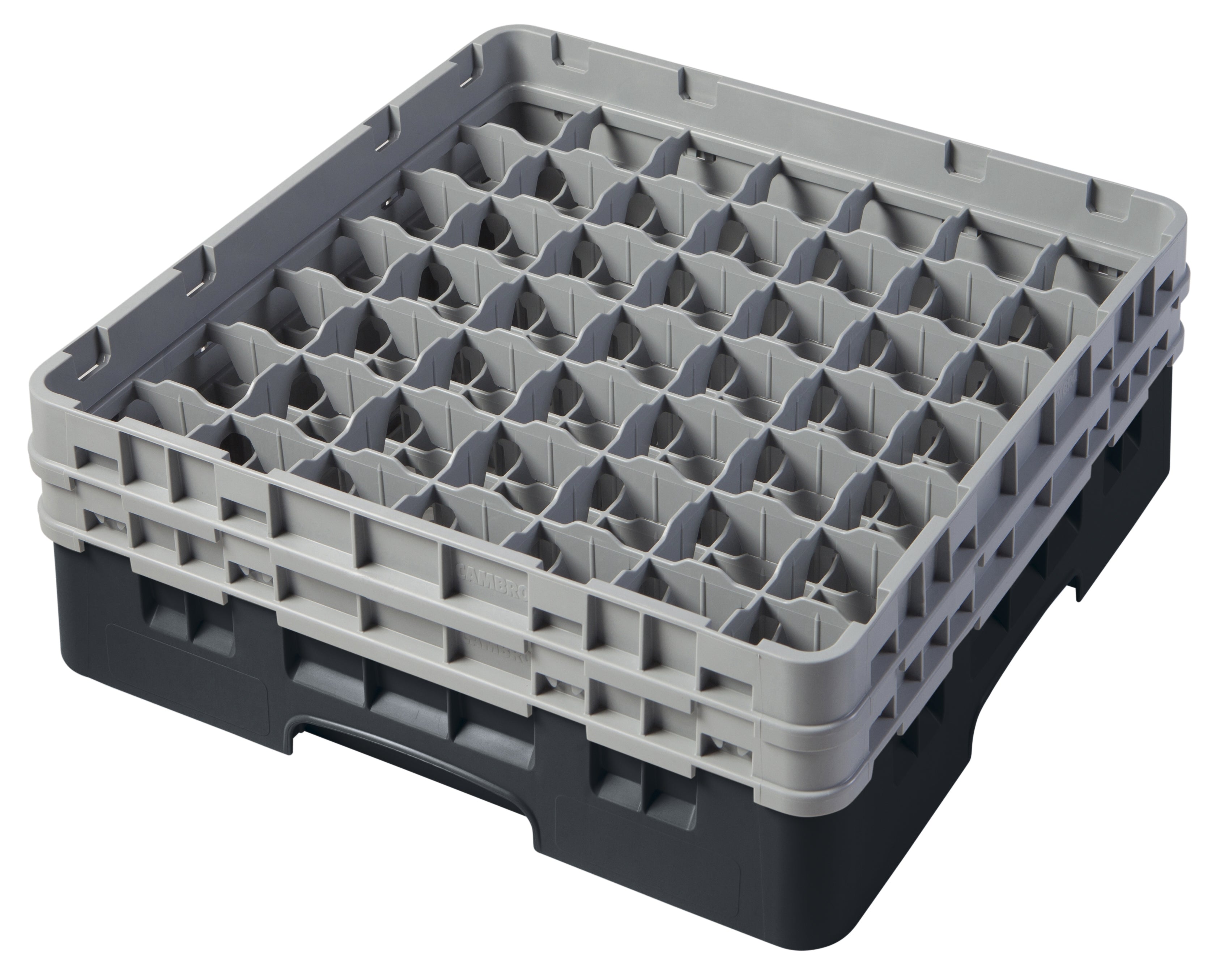 Cambro Camrack® 49-Fächer - Spülkorb mit 2 Extender 500 x 500 x 184 mm, 1 Stück im Karton - 49S434110